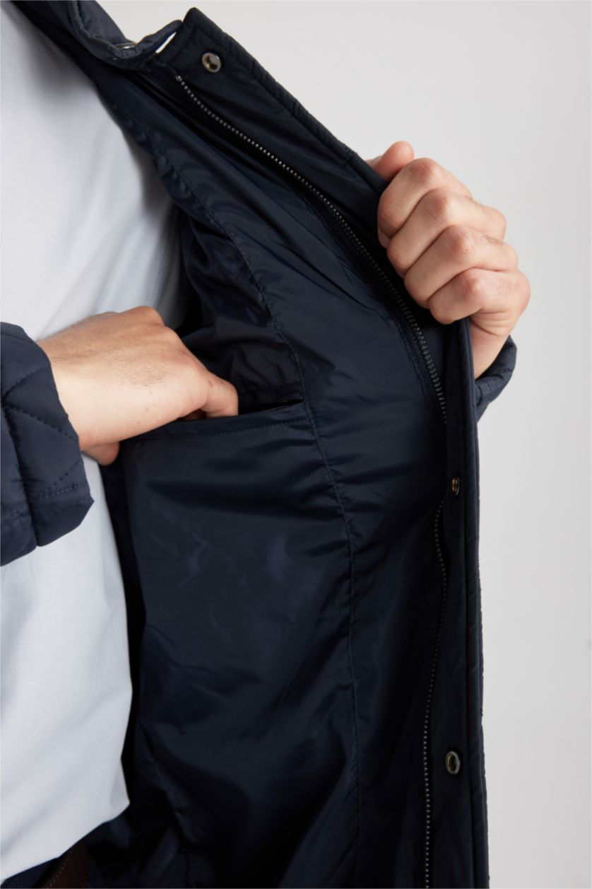 Чоловічий Синій Куртка приталеного крою для чоловіків