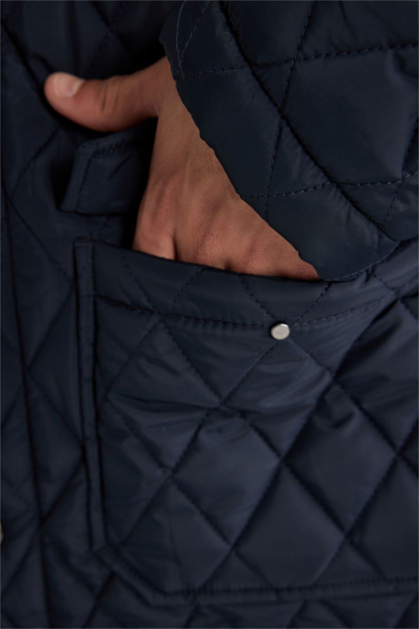 Чоловічий Синій Куртка приталеного крою для чоловіків