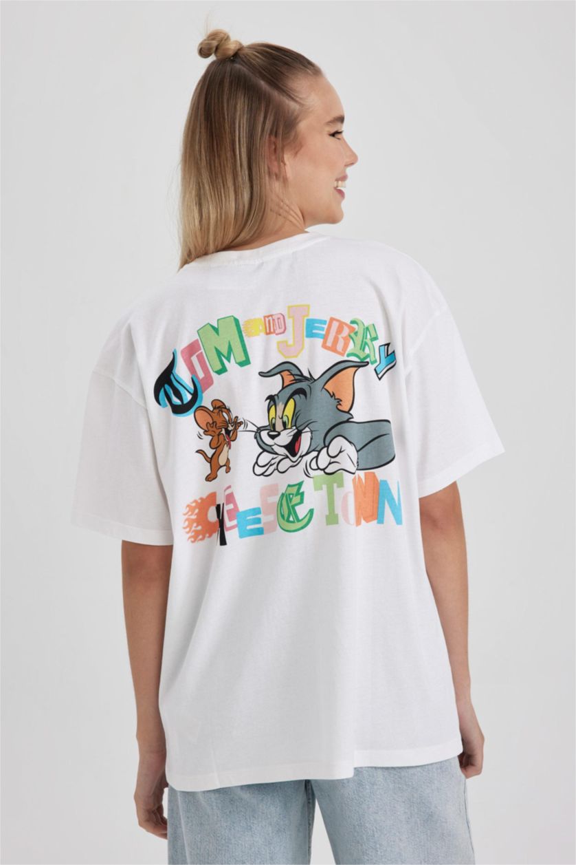 WOMAN White Oversize Fit Short Sleeve T-Shirt