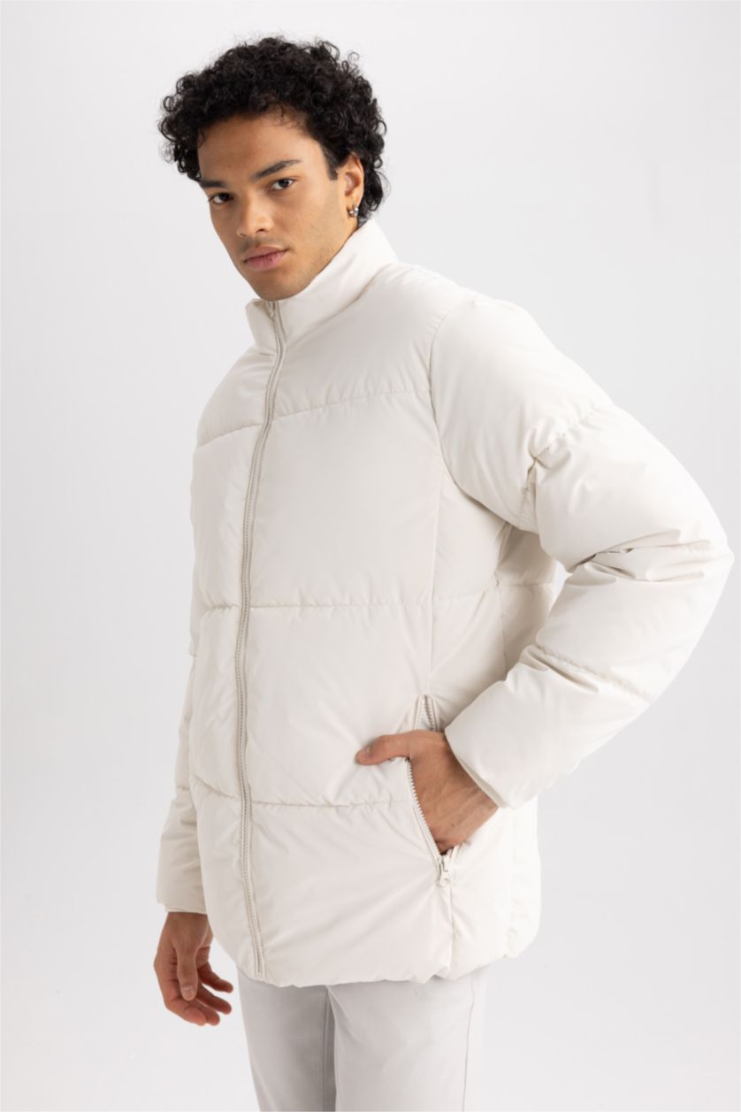 MAN Stone Water Repellent Zipper Puffer Jacket