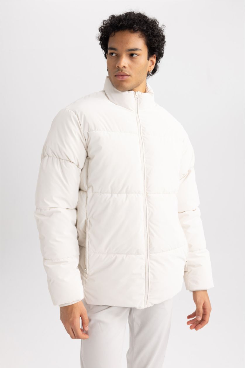 MAN Stone Water Repellent Zipper Puffer Jacket