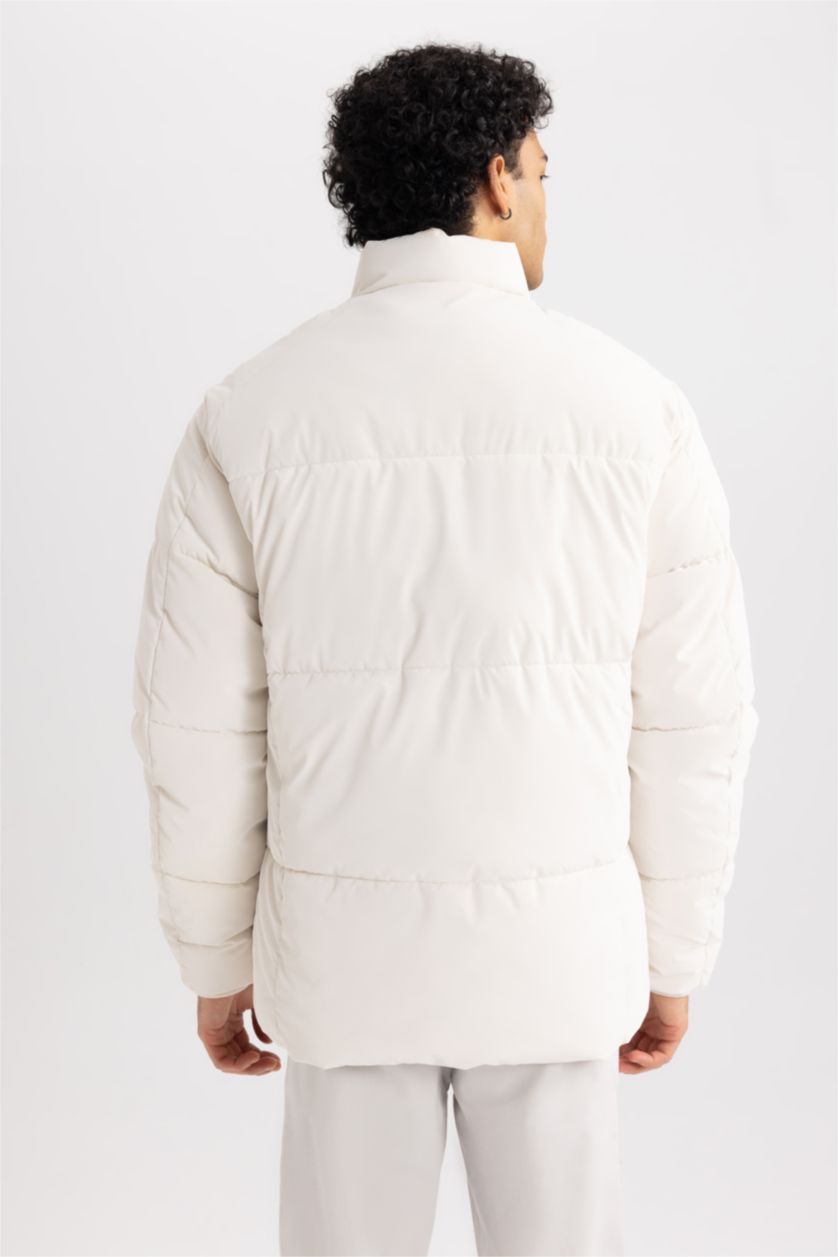 MAN Stone Water Repellent Zipper Puffer Jacket