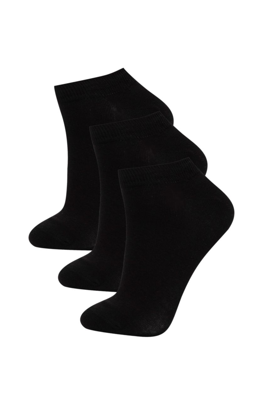 WOMAN Black Woman 3 piece Short Socks