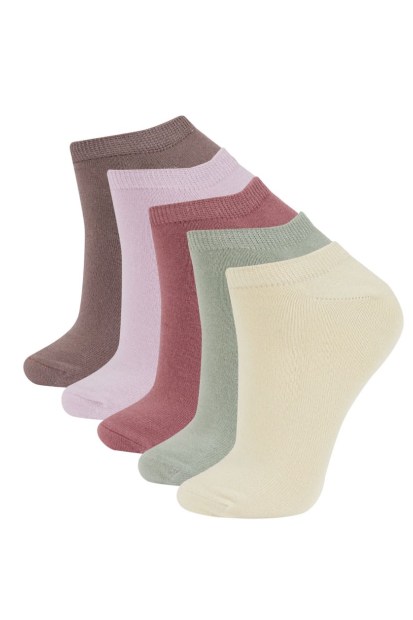 WOMAN MIXED 5 Piece Cotton Short Socks