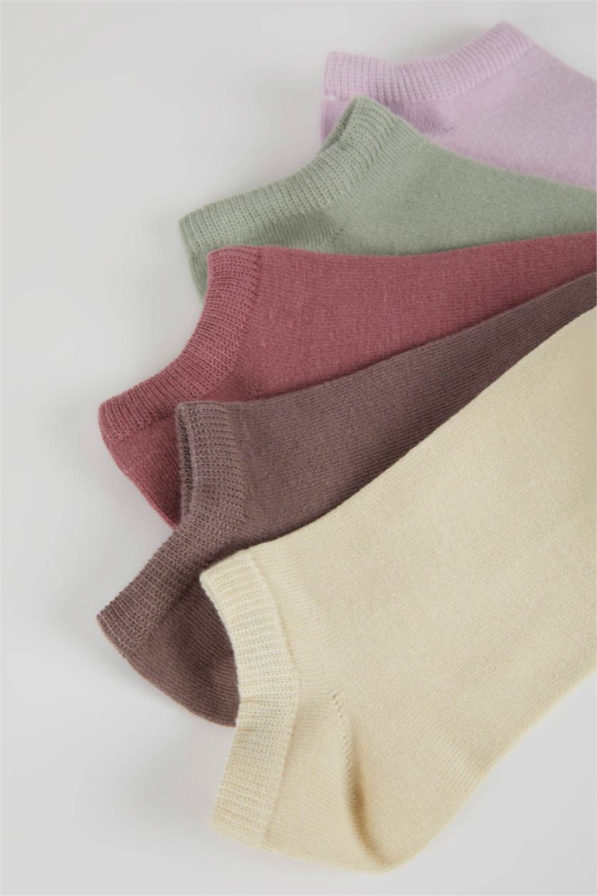WOMAN MIXED 5 Piece Cotton Short Socks