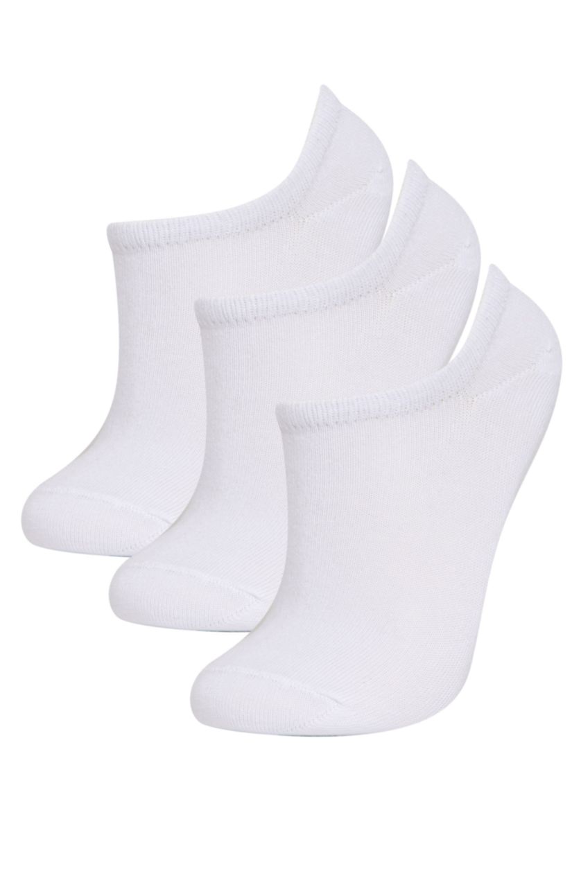 WOMAN White Woman 3 piece Step Socks