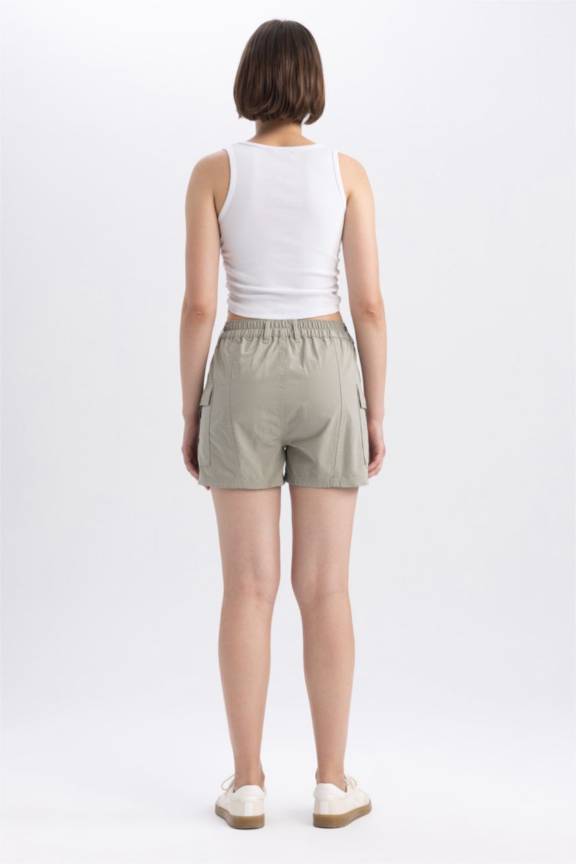 نساء أخضر Regular Fit Poplin