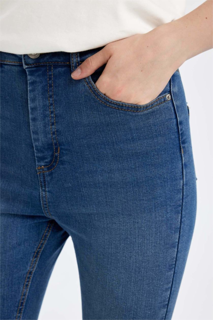 Әйелдерге Көк скинни пішімі джинсы Шалбар