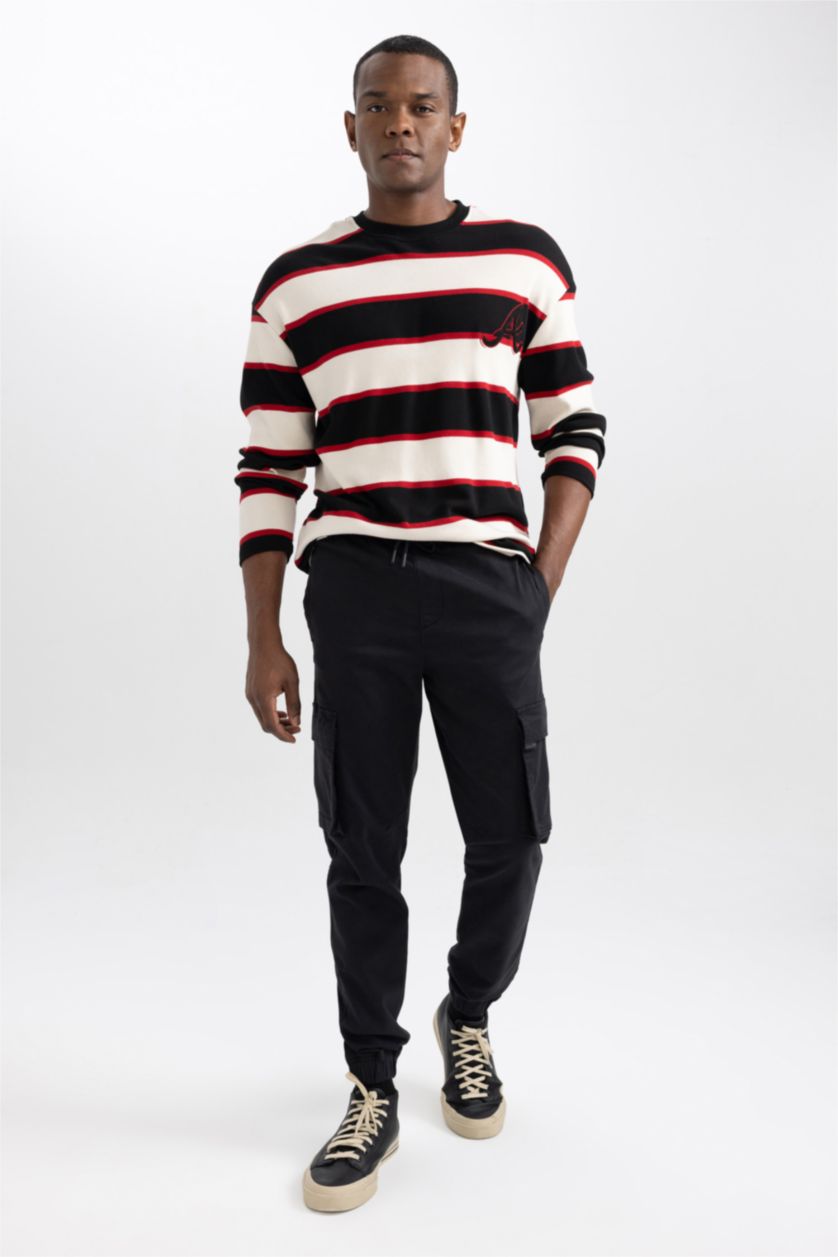 MAN Anthracite Regular Cargo Jogger Trousers