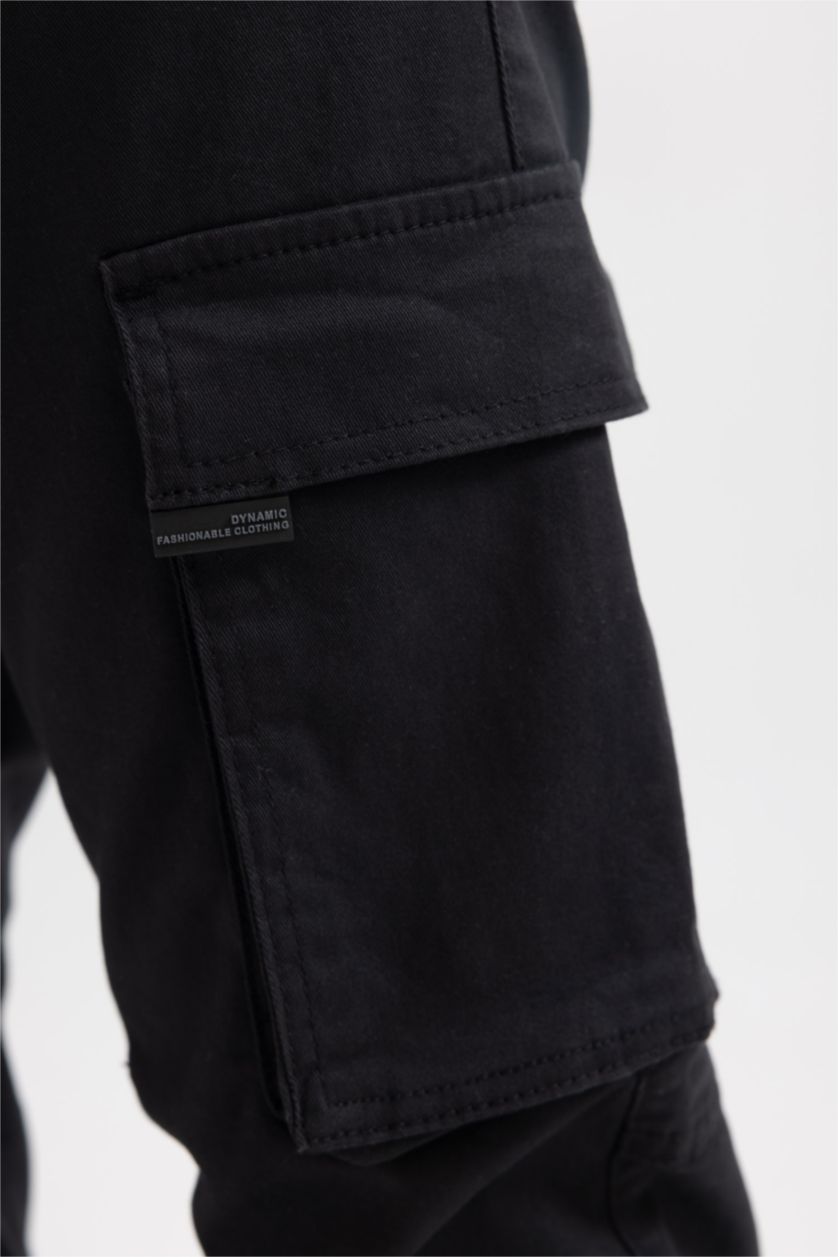 MAN Anthracite Regular Cargo Jogger Trousers
