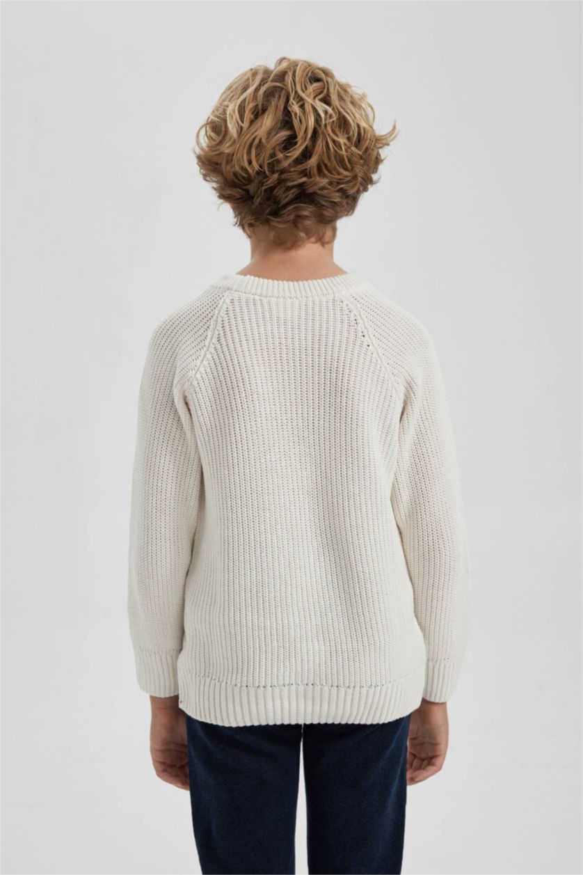 أولاد بيج فاتح بلوفر ولادي قصة عادية برقبة مستديرة