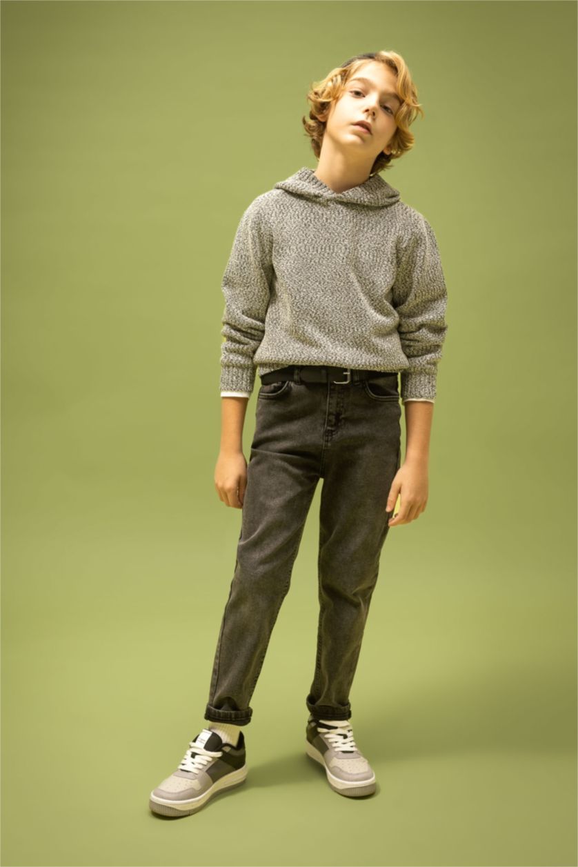 Young Boys - Teen Boys Anthracite Boy Carrot Fit Jeans