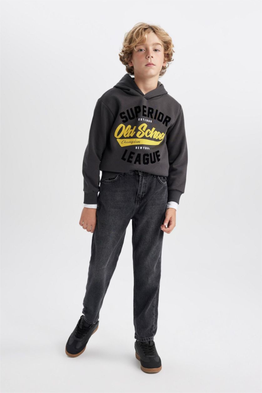 Young Boys - Teen Boys Anthracite Boy Carrot Fit Jeans