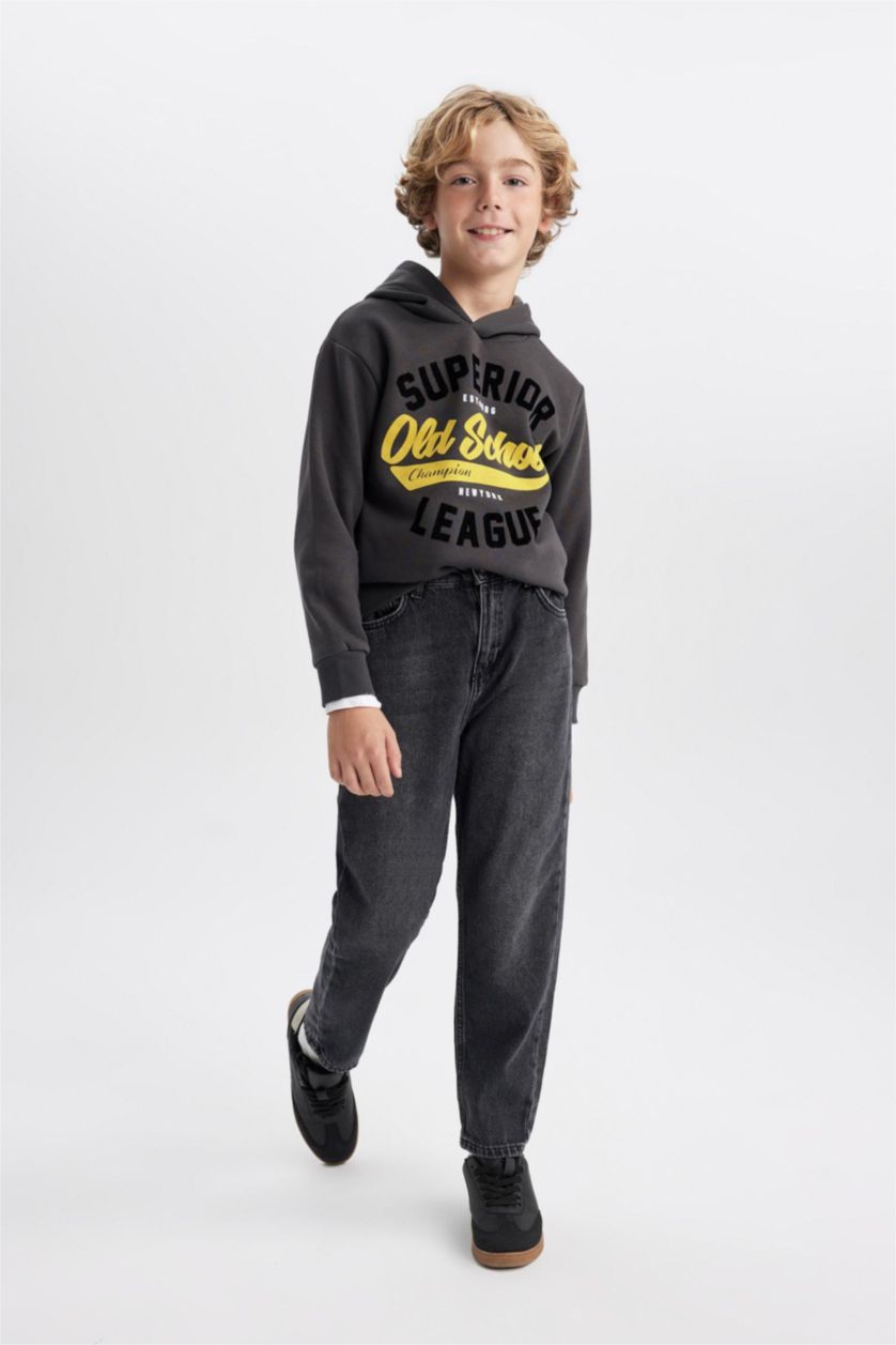 Young Boys - Teen Boys Anthracite Boy Carrot Fit Jeans