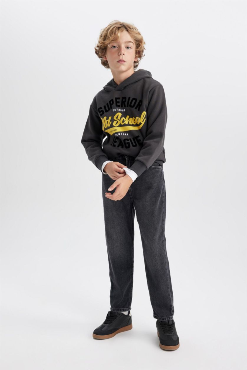 Young Boys - Teen Boys Anthracite Boy Carrot Fit Jeans