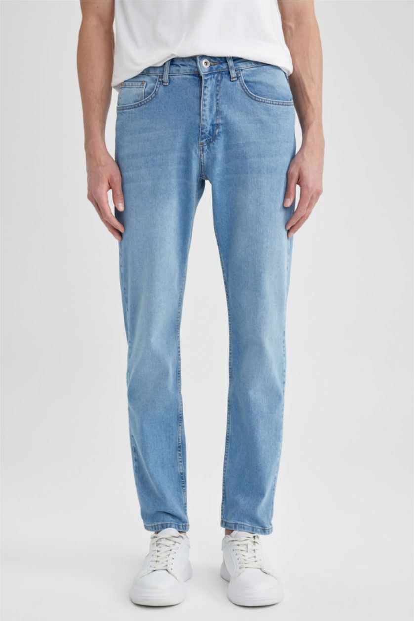 HOMME BLEU Clair Jean Coupe Confort Régulière