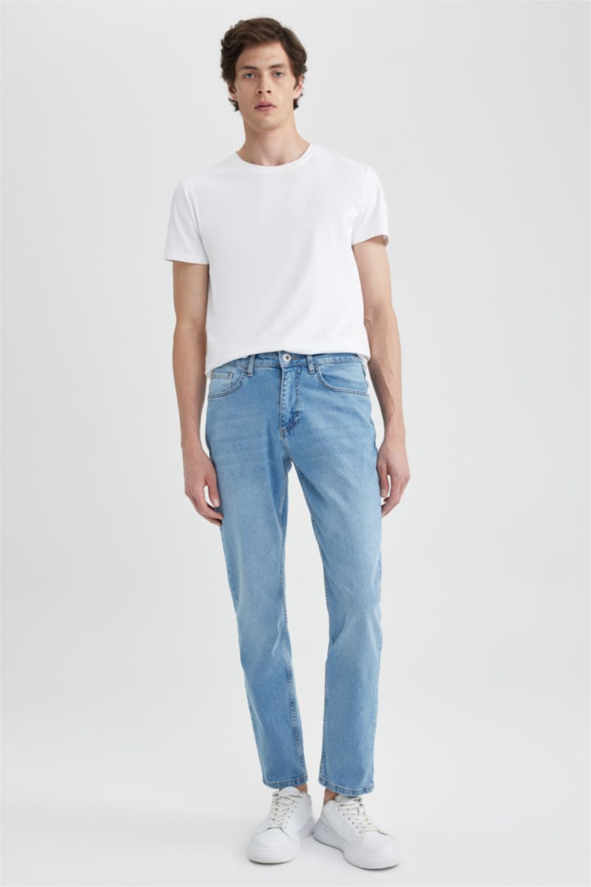 HOMME BLEU Clair Jean Coupe Confort Régulière