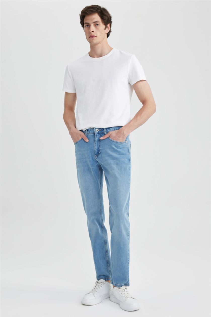 HOMME BLEU Clair Jean Coupe Confort Régulière