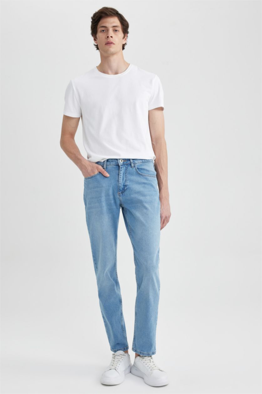 HOMME BLEU Clair Jean Coupe Confort Régulière