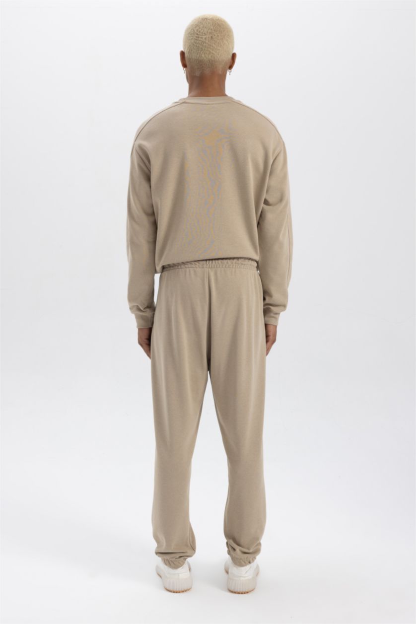 Мужчины Бежевый Джоггеры стандартного кроя, DeFactoFit