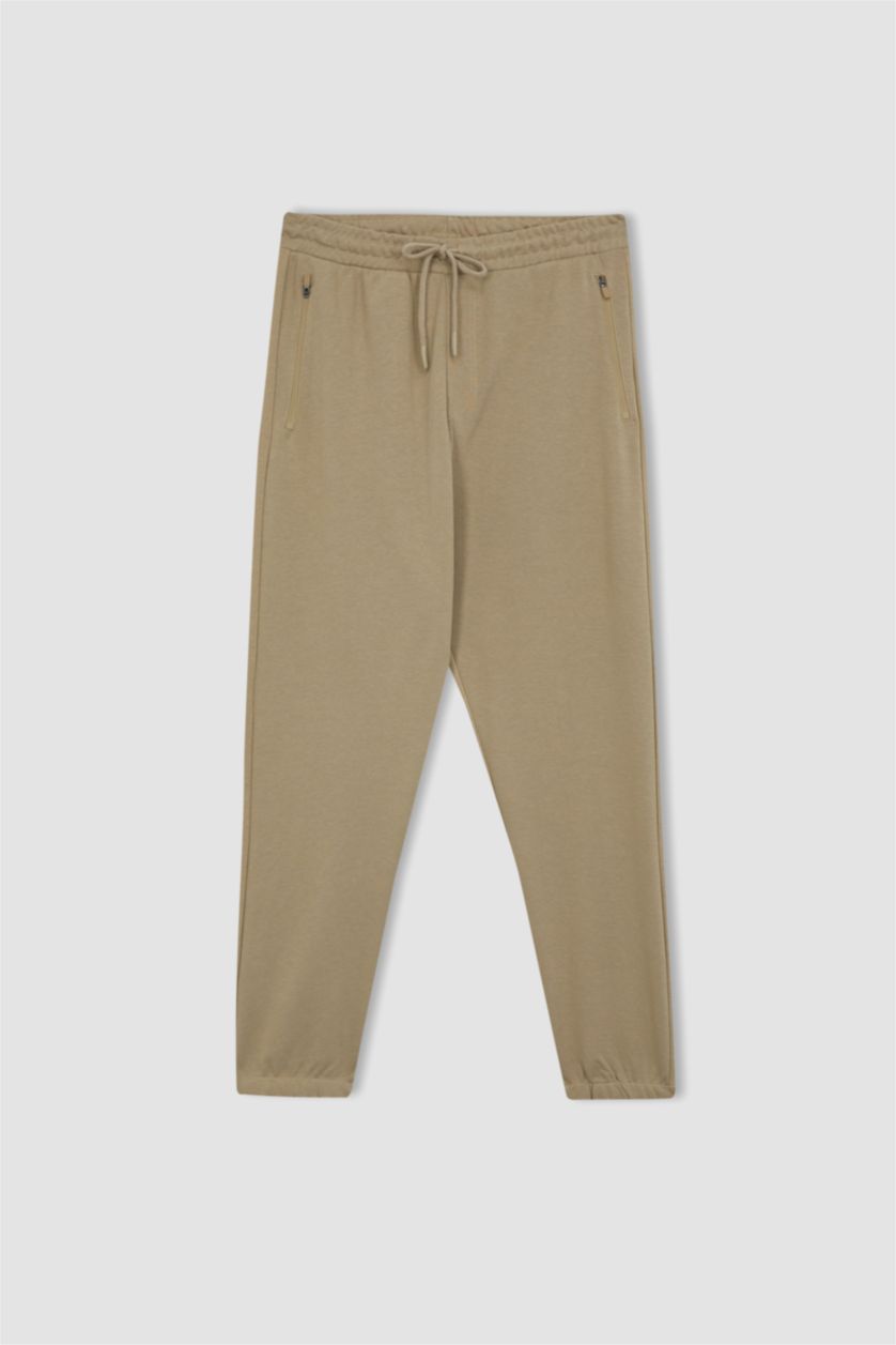 Мужчины Бежевый Джоггеры стандартного кроя, DeFactoFit