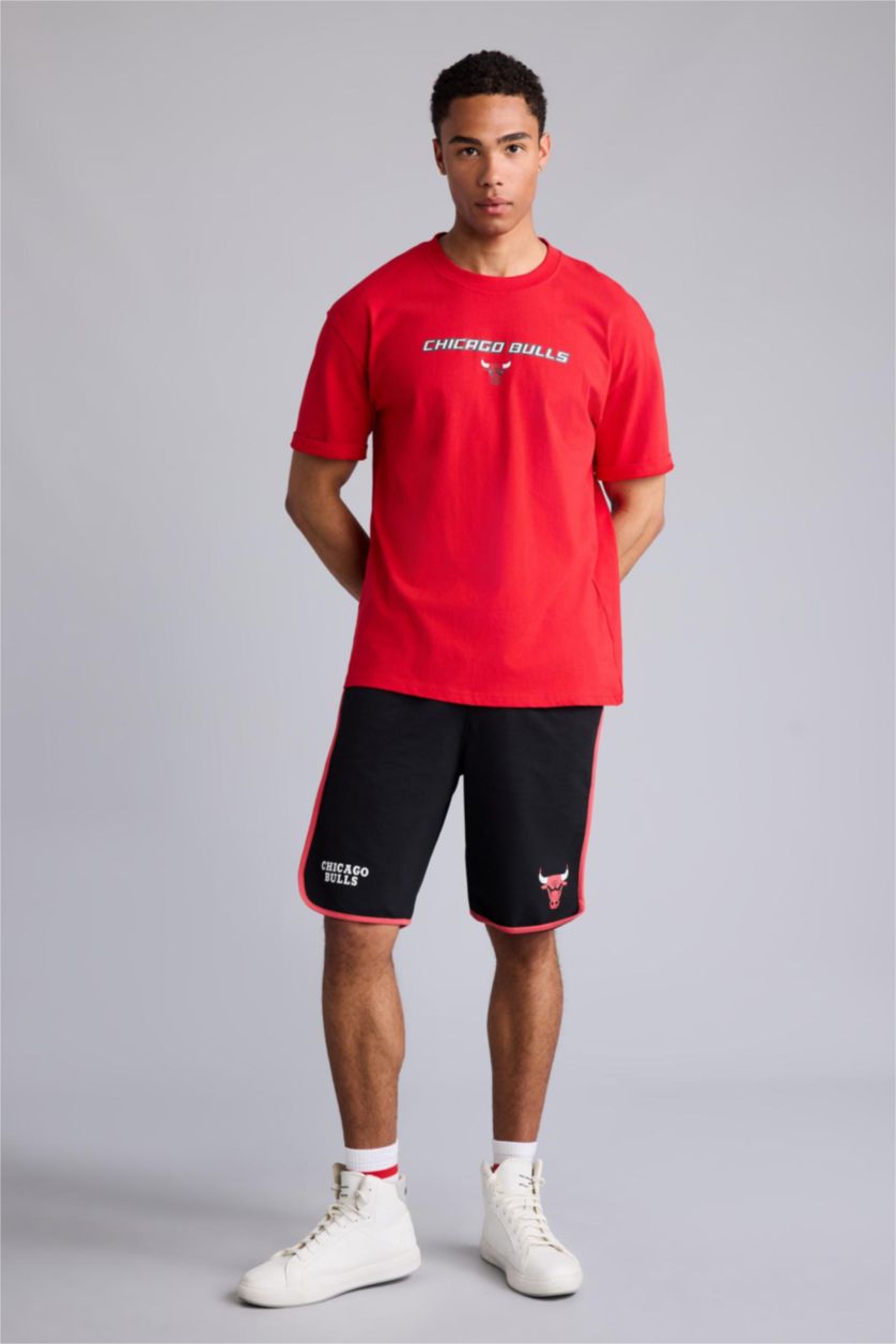 HOMME Noir Short court NBA Chicago Bulls Coupe standard