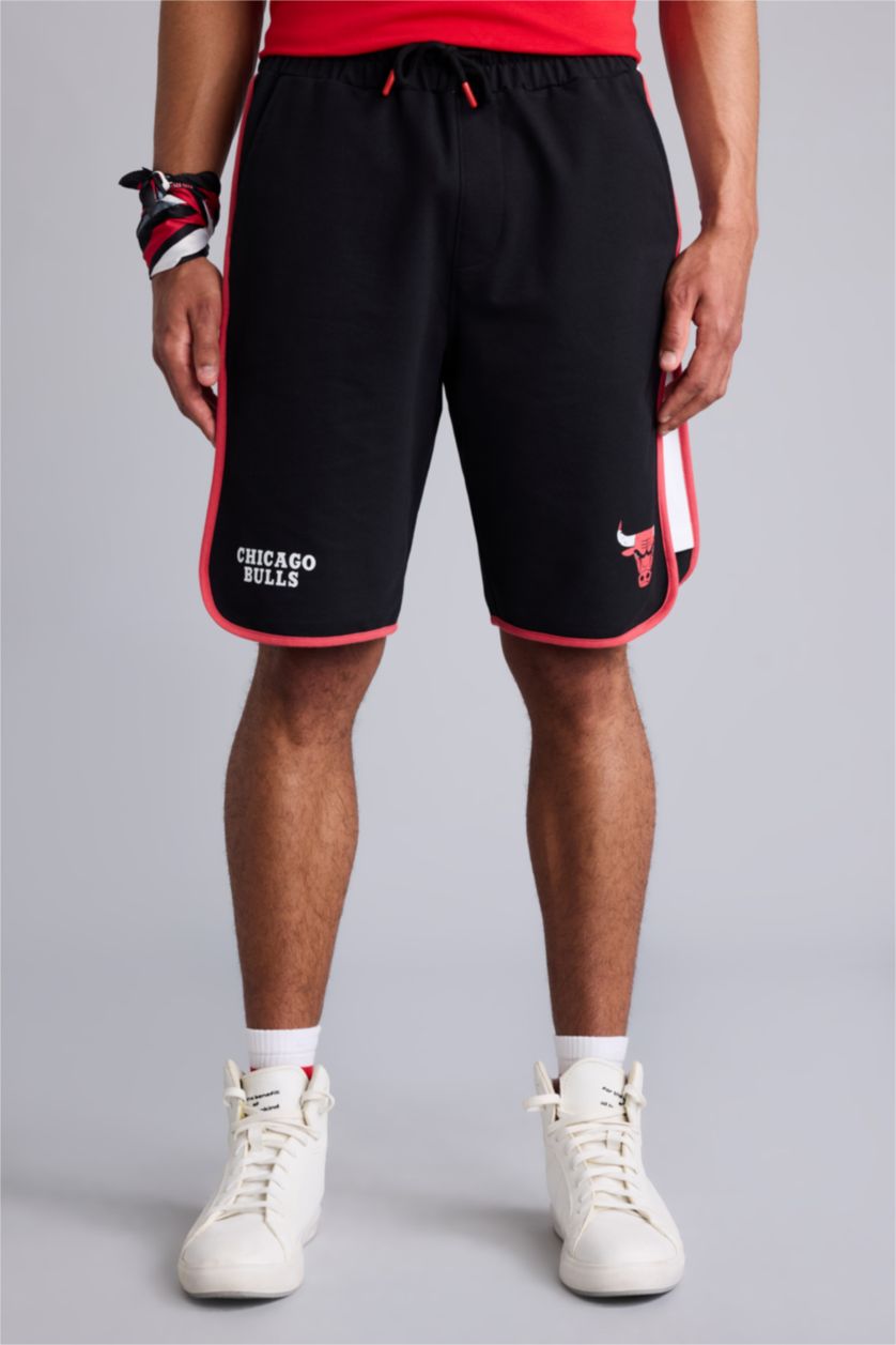HOMME Noir Short court NBA Chicago Bulls Coupe standard