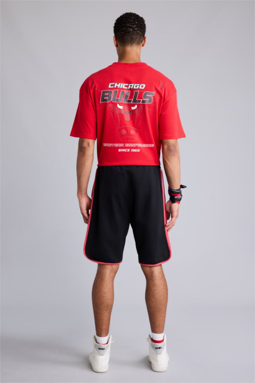 HOMME Noir Short court NBA Chicago Bulls Coupe standard