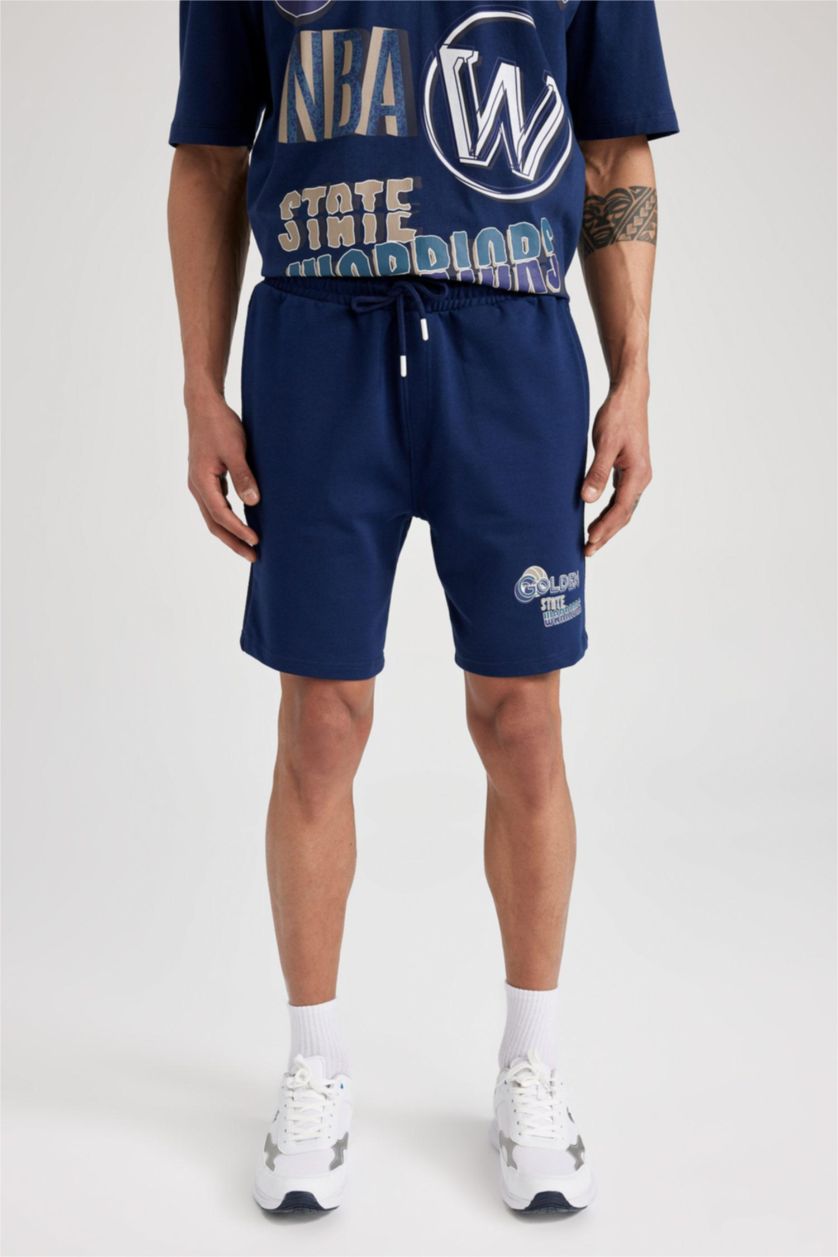 رجالي كحلي شورت سليم فيت بجيب