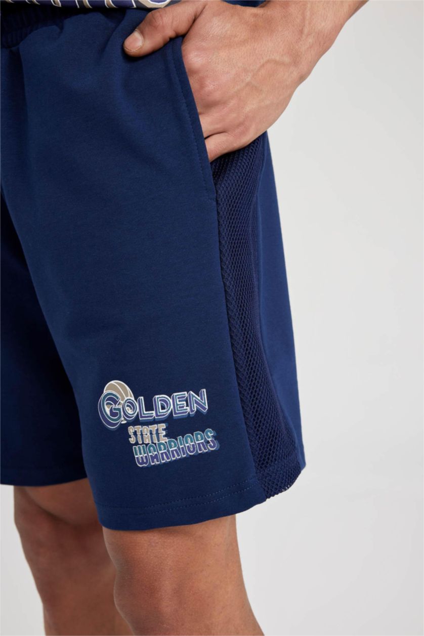 رجالي كحلي شورت سليم فيت بجيب