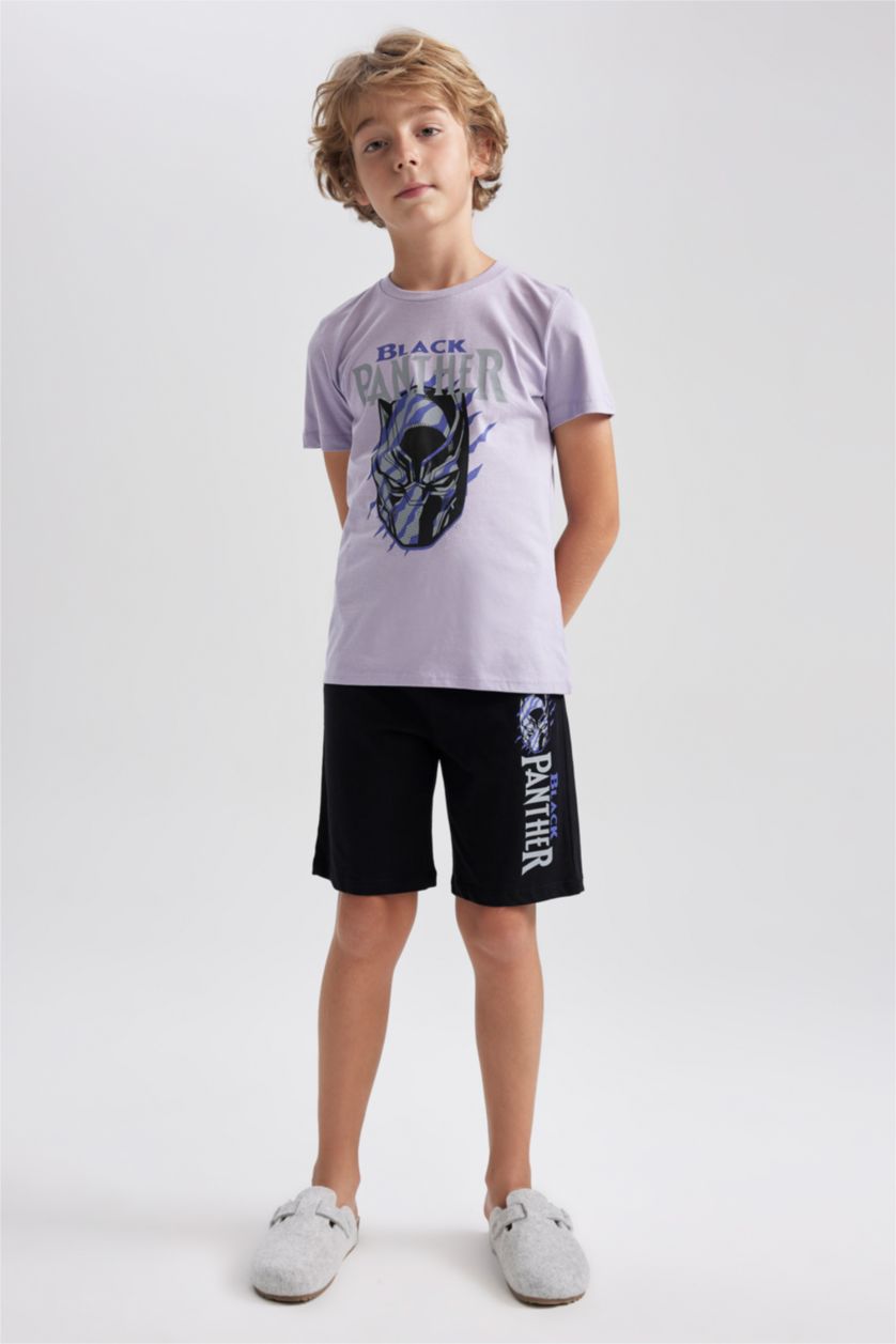 BOYS & TEENS Lilac Boy Marvel Short Sleeve Pajamas Set