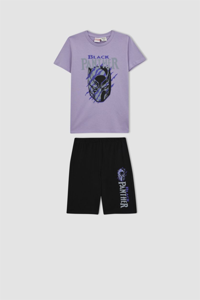 BOYS & TEENS Lilac Boy Marvel Short Sleeve Pajamas Set