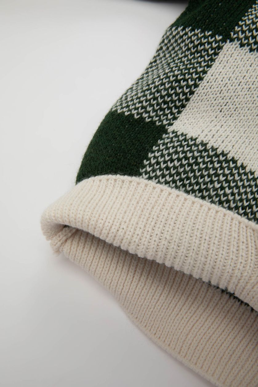 Сәби Ұл Сұр Сәби Ұл v жаға чек Кардиган