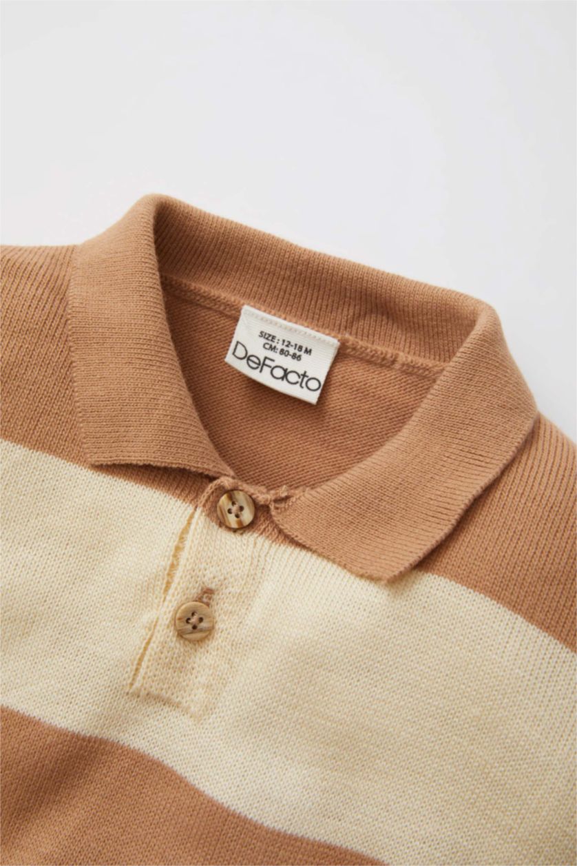 BÉBÉ GARÇON Beige Pull-Over Coupe Régulière Pour BéBé Garçon