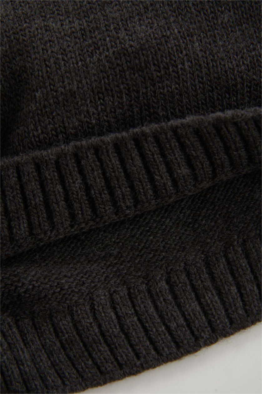 BÉBÉ GARÇON Kaki Pull-Over Tricot Coupe Régulière Pour BéBé Garçon