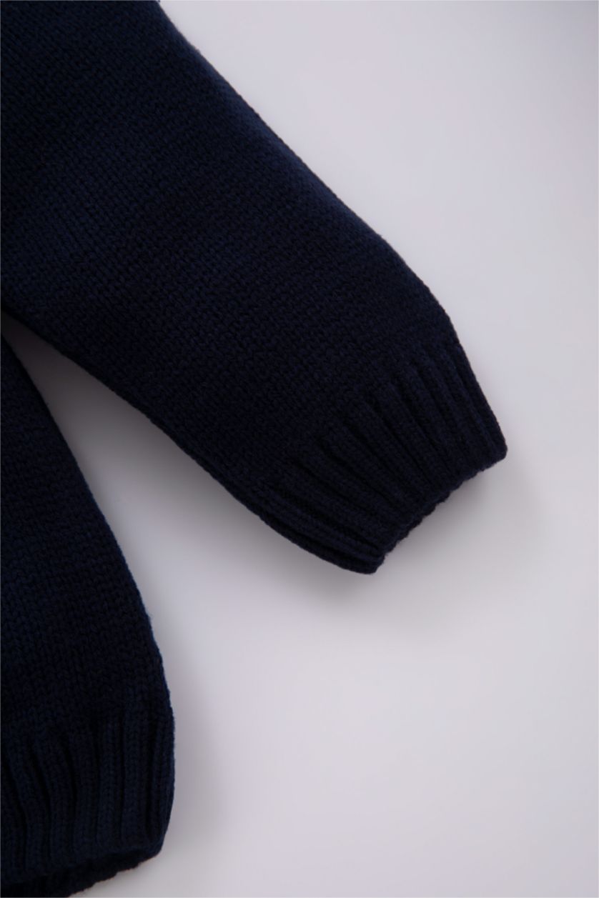 BÉBÉ GARÇON Jaune Foncé Pull-Over Coupe Régulière Pour BéBé Garçon