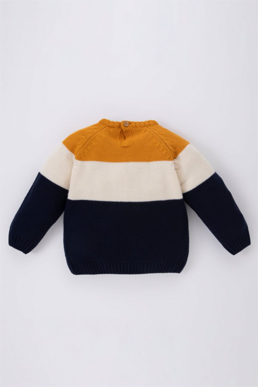 BÉBÉ GARÇON Jaune Foncé Pull-Over Coupe Régulière Pour BéBé Garçon