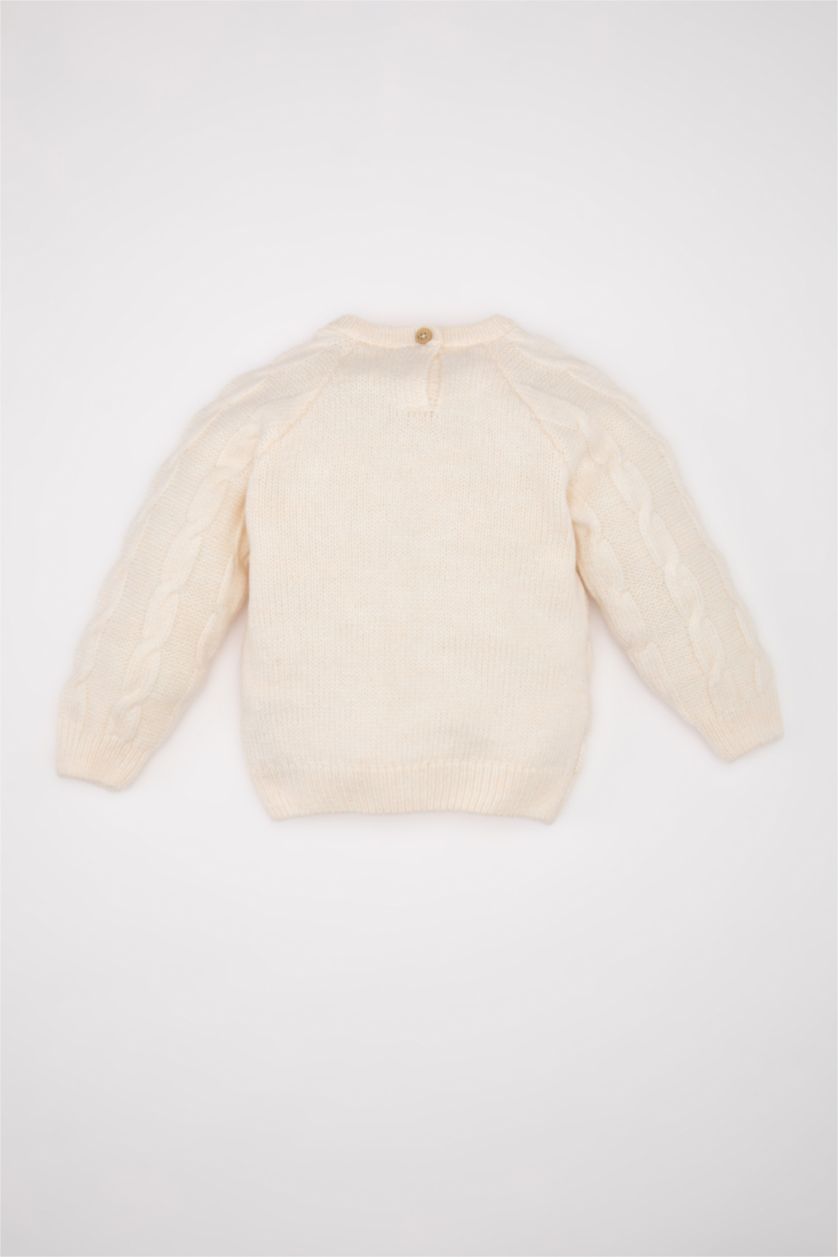 BÉBÉ GARÇON Écru Pull Col Ras Du Cou BéBé Garçon