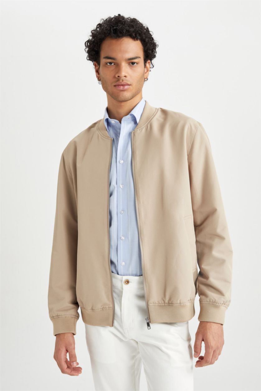 Man Vison Slim Fit Bomber Jacket