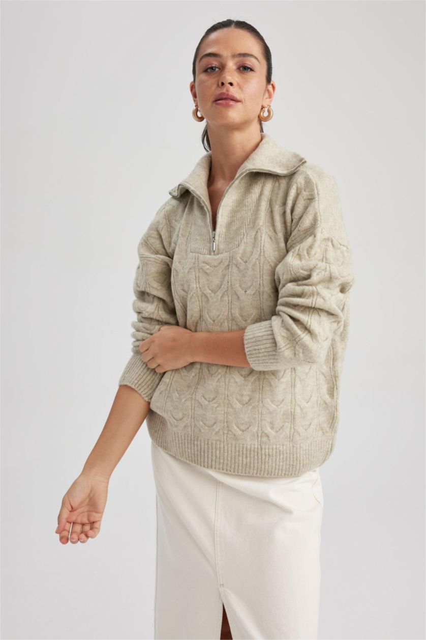 Kadın Taş Oversıze Kazak