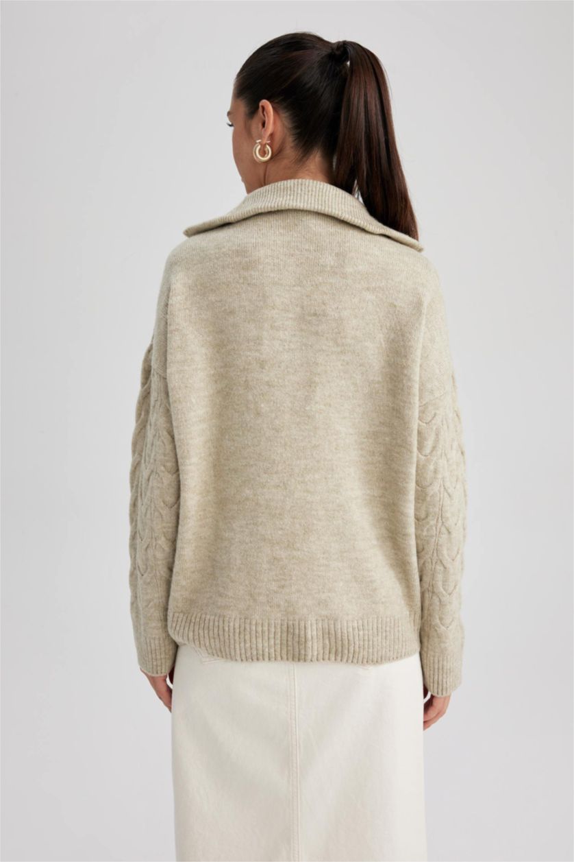 Kadın Taş Oversıze Kazak