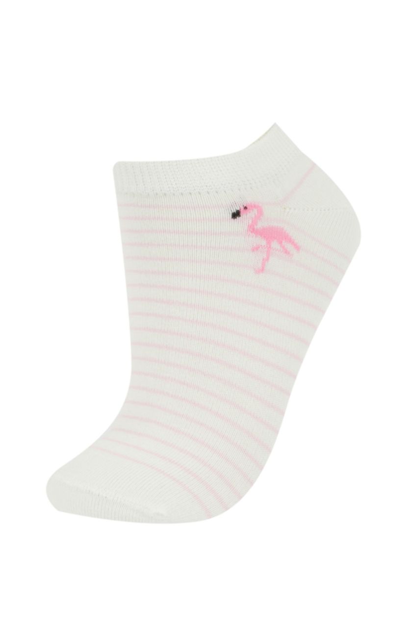 GIRLS & TEENS Pink Girl 5 Piece Short Socks