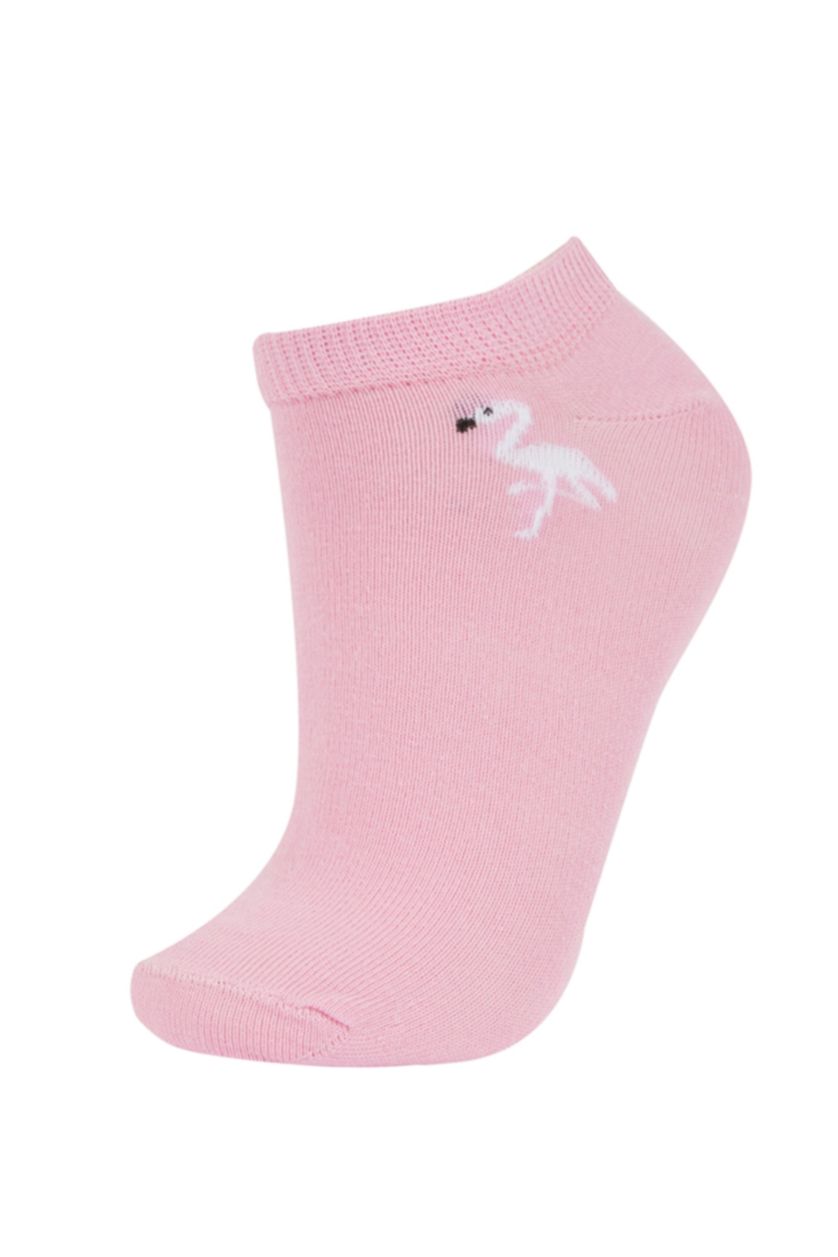 GIRLS & TEENS Pink Girl 5 Piece Short Socks