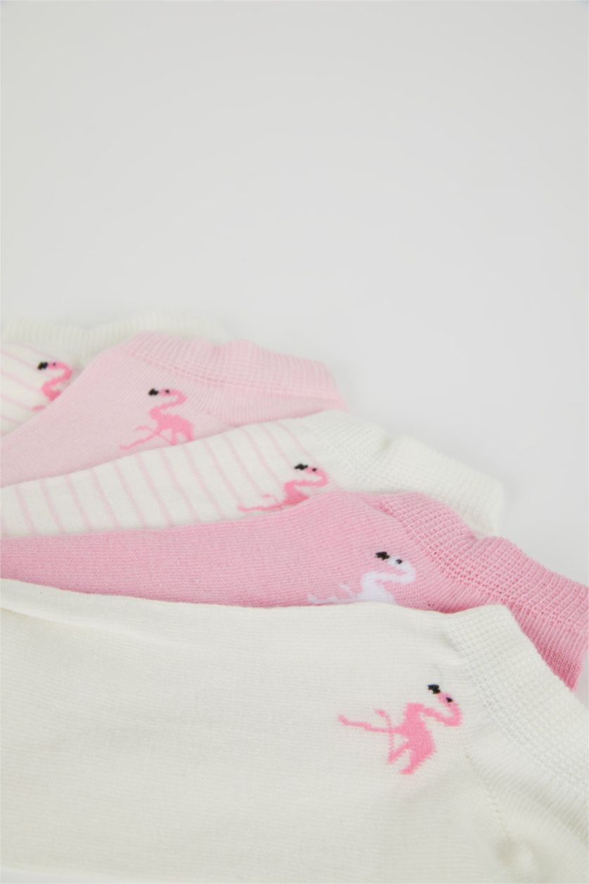 GIRLS & TEENS Pink Girl 5 Piece Short Socks