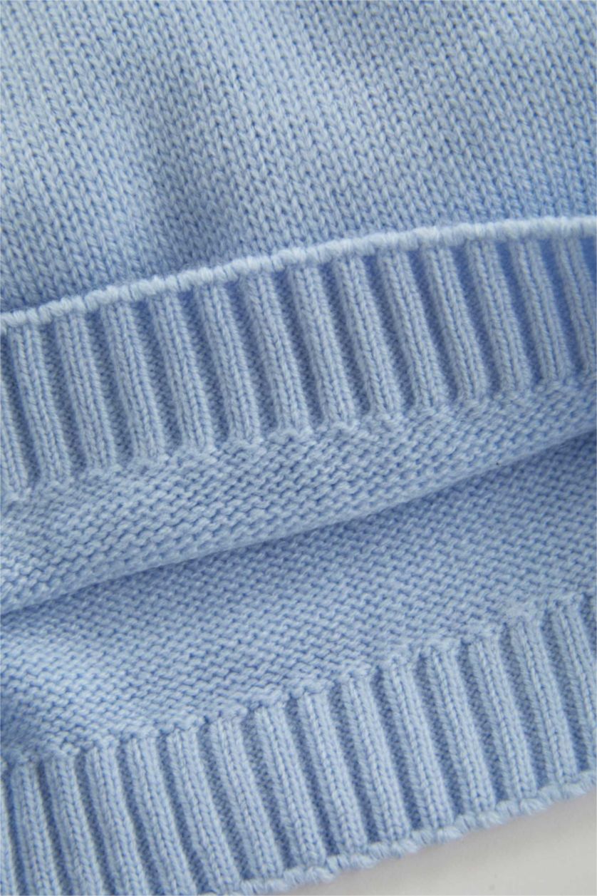 BABY BOY Blue Baby Boy Regular Fit Crew Neck Pullover