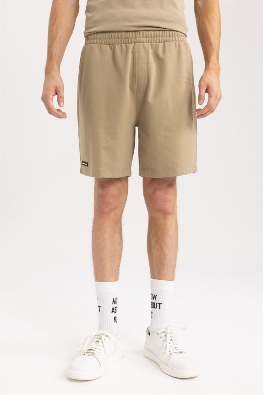 MAN Dark Beige Slim Fit Thin Fabric Super Skinny Short