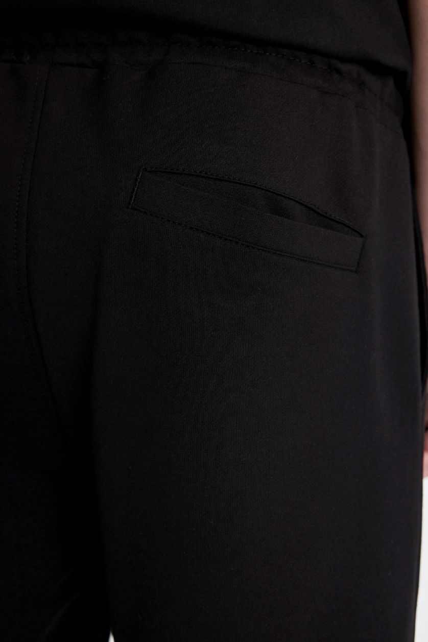 MAN Black Slim Fit Super Skinny Hem Shorts