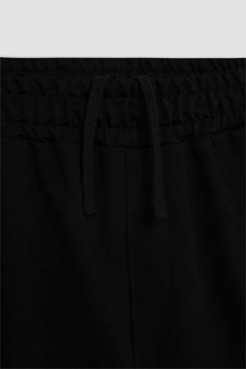 MAN Black Slim Fit Super Skinny Hem Shorts