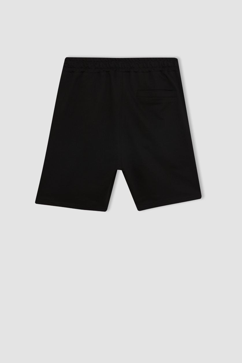 MAN Black Slim Fit Super Skinny Hem Shorts