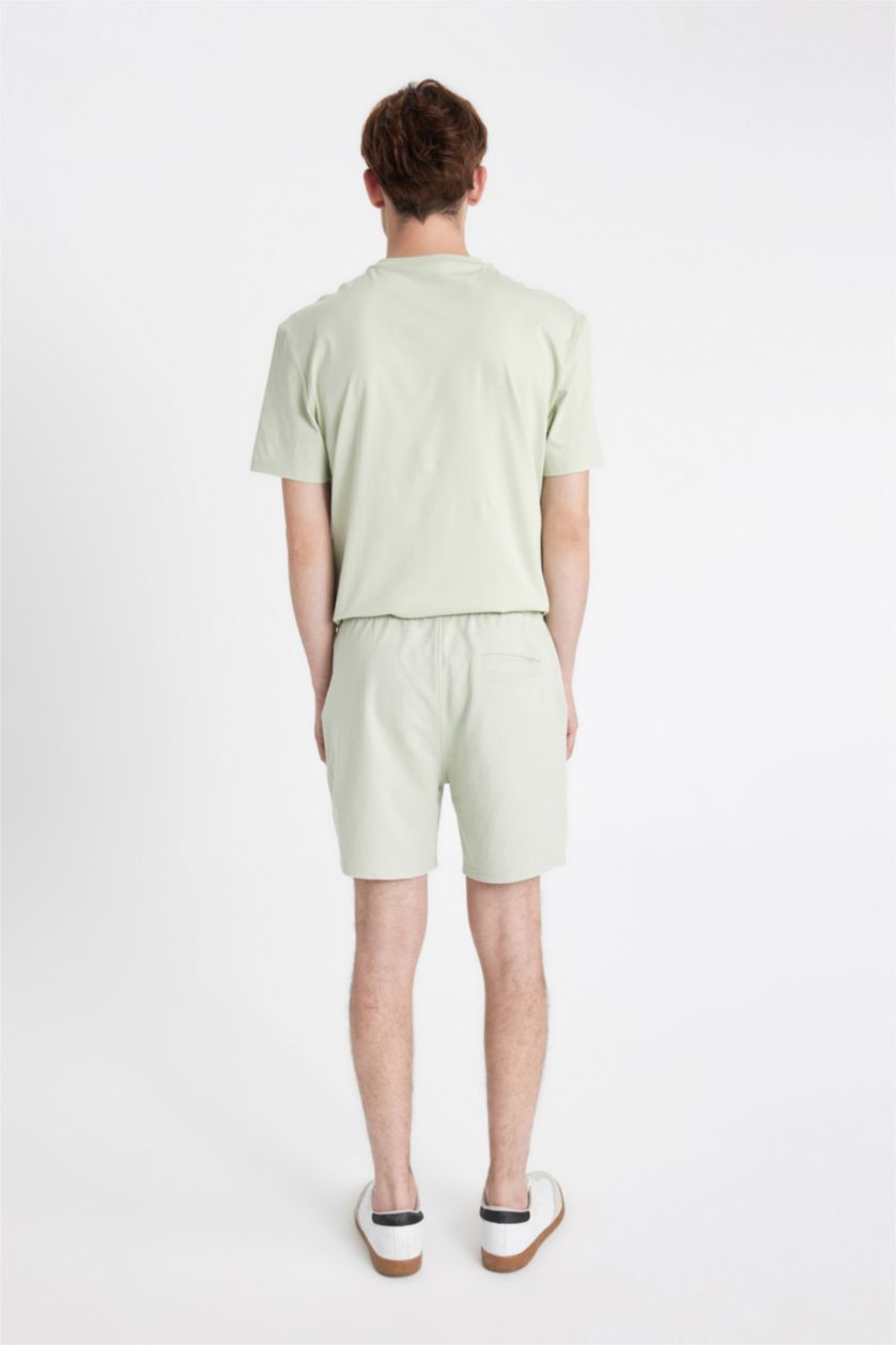 Erkek Mint Slım Fıt Dar Paça Şort